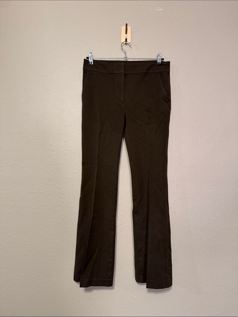 Loft high-rise Flare Brown Pants Size 6